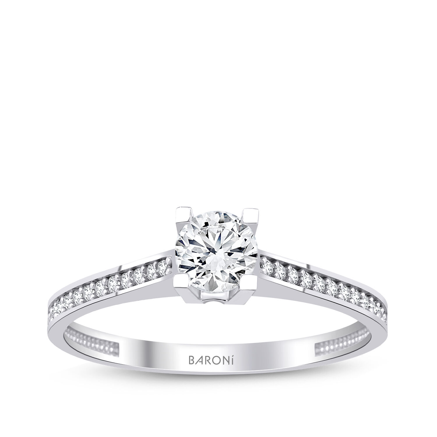 Altın Tektaş Yüzük - Baroni Diamond