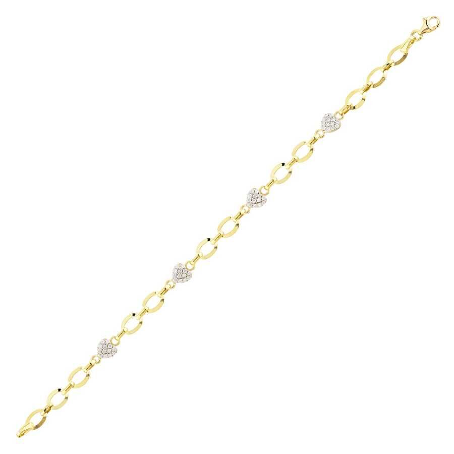 Altın Trend Bileklik - Baroni Diamond