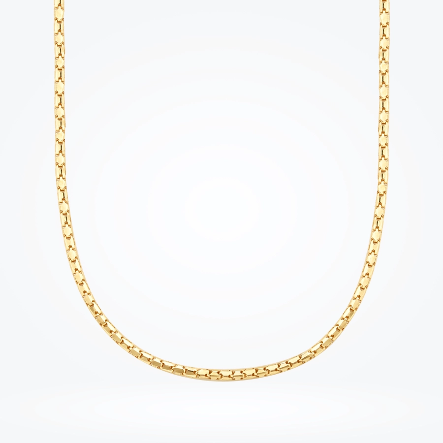 Altın Trend Küp Zincir Kolye - 1