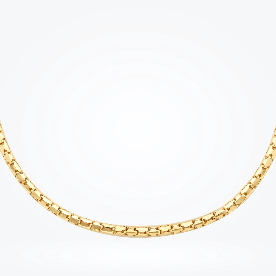 Altın Trend Küp Zincir Kolye - 2