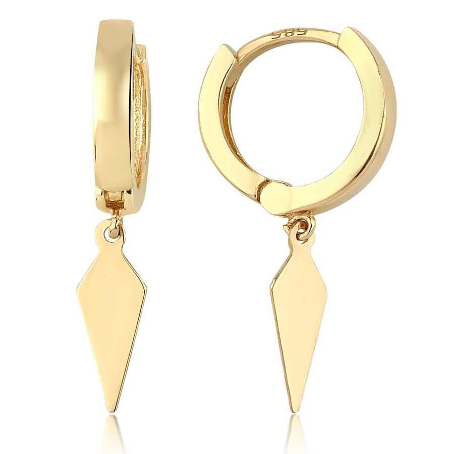Altın Trend Küpe - Baroni Diamond