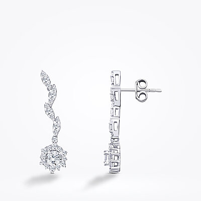 Altın Trend Küpe - Baroni Diamond