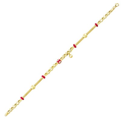 Altın Trend Nazar Boncuklu Bileklik - 1