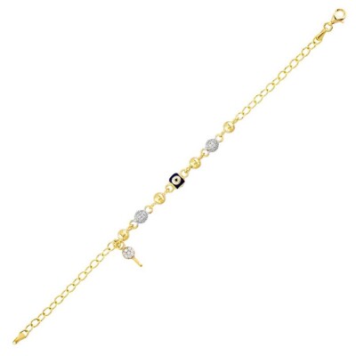 Altın Trend Nazar Boncuklu Bileklik - 1