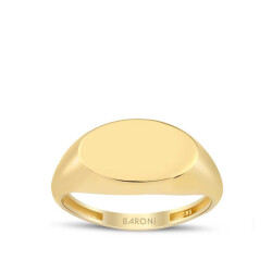 Altın Şövalye Oval Yüzük - 1