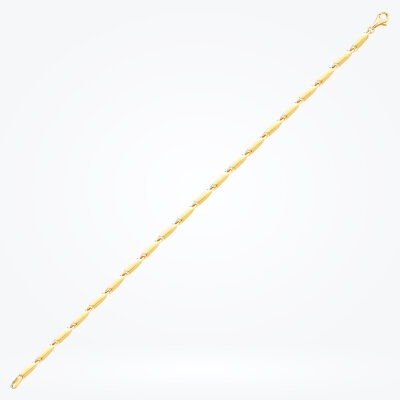 Altın Twist Zincir Erkek Bileklik - 1