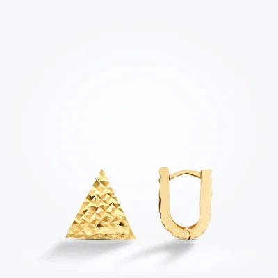 Altın Üçgen Trend Küpe - 1