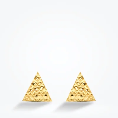 Altın Üçgen Trend Küpe - 2