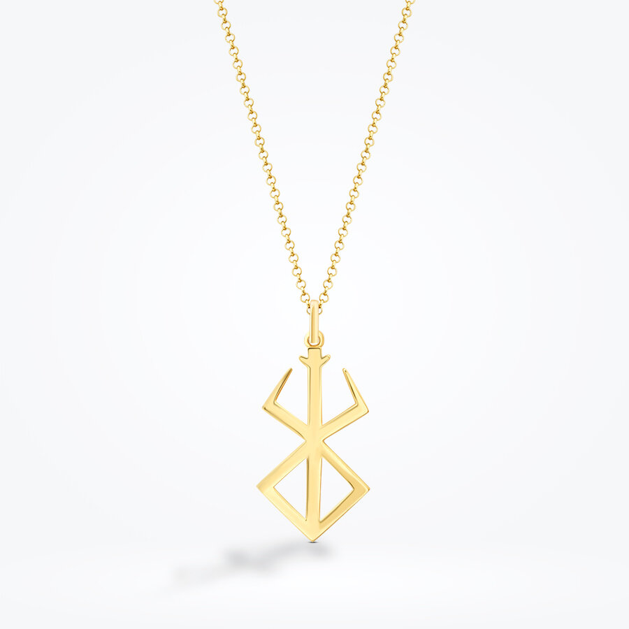 Altın Viking Erkek Kolye - Baroni Diamond
