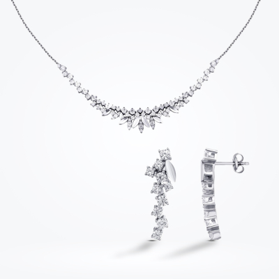 Altın Yaprak Desenli Set - Baroni Diamond (1)