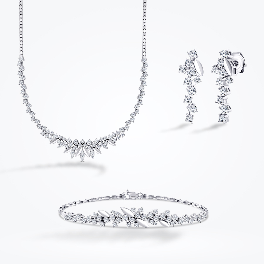 Altın Yaprak Set - Baroni Diamond
