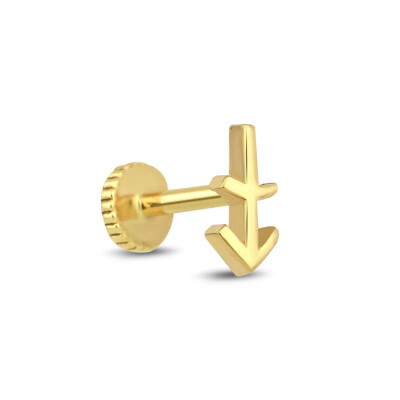 Altın Yay Burç Tragus Küpe - Baroni Diamond (1)