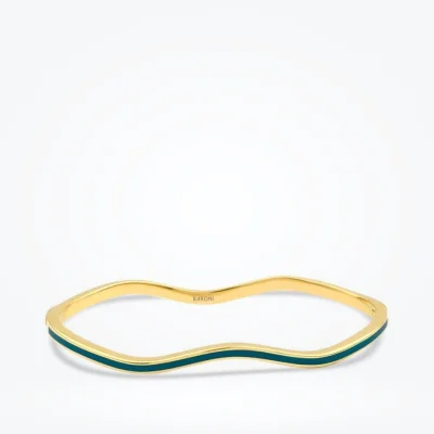 Altın Yeşil Mineli Kelepçe - 1