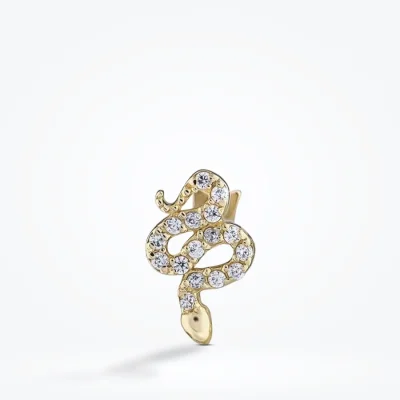 Altın Yılan Tragus Küpe - 1