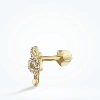 Altın Yılan Tragus Küpe - 2