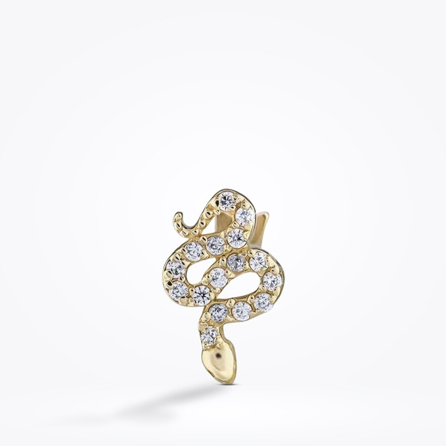 Altın Yılan Tragus Küpe