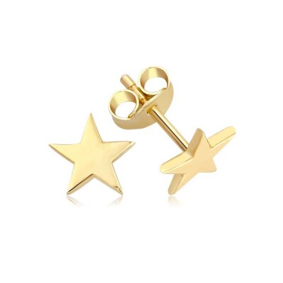 Altın Yıldız Minimal Küpe - 1