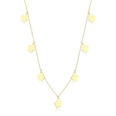 Altın Yonca Trend Kolye - 1