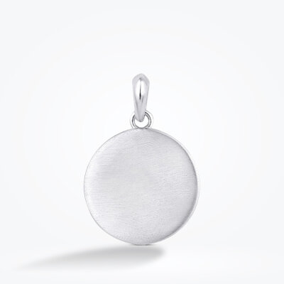 Altın Yuvarlak Erkek Kolye Ucu - 1