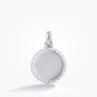 Altın Yuvarlak Erkek Kolye Ucu - 1