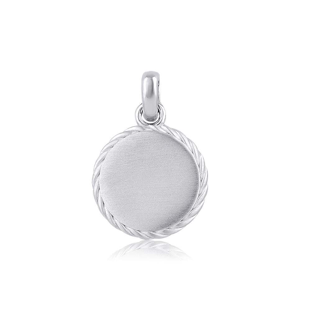 Altın Yuvarlak Erkek Kolye Ucu - Baroni Diamond