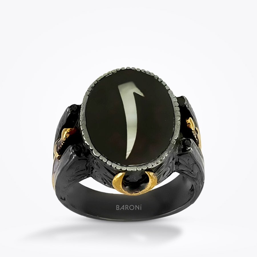Baroni Fuego Elif Erkek Yüzük - Baroni Diamond