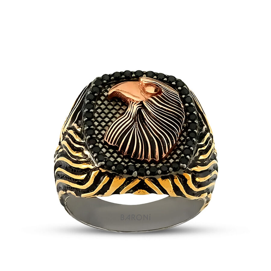 Baroni Fuego Kartal Erkek Yüzük - Baroni Diamond