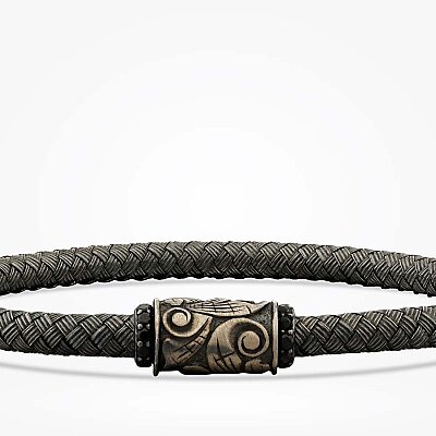 Gümüş Erkek Bileklik - Baroni Diamond (1)