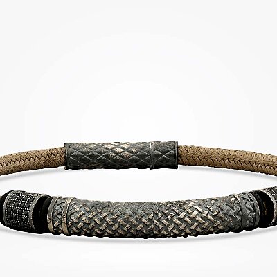 Gümüş Erkek Bileklik - Baroni Diamond (1)